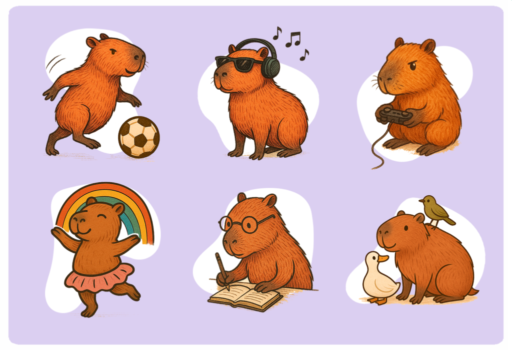How do you feel today? - Capybara set