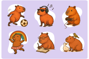 How do you feel today? - Capybara set